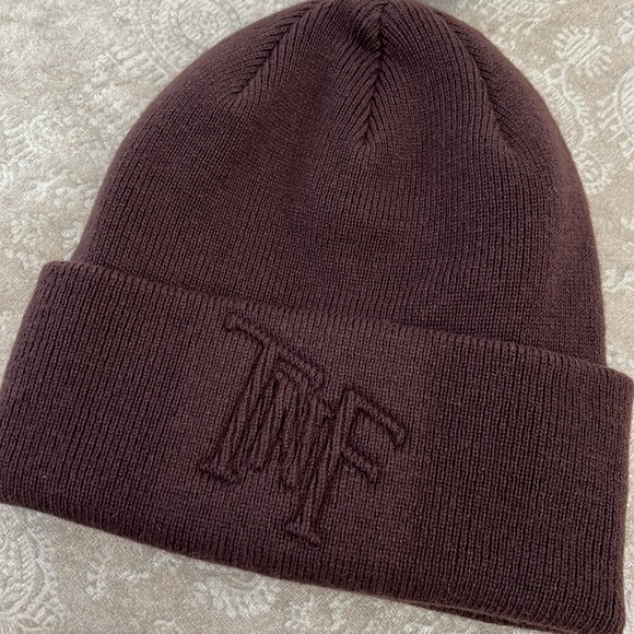 Brand New The North Face Urban Embossed Beanie Cuffed Hat Coal Brown Stretch Cap - Picture 4 of 12
